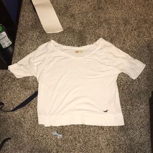 White Hollister 3/4 shirt